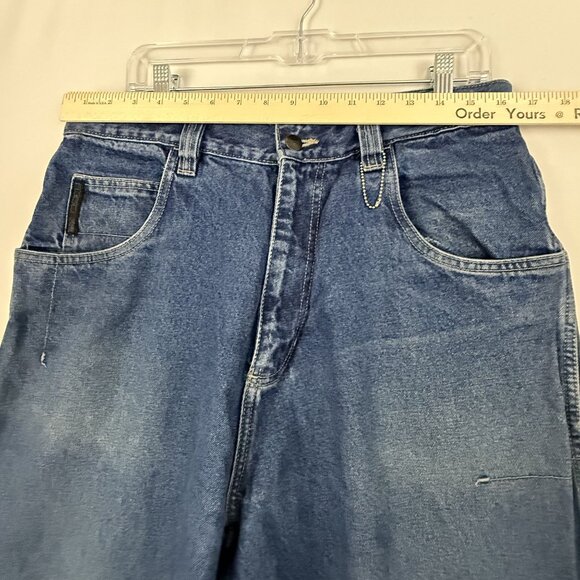 Vintage 90's Fubu Jeans Men's 34x34 Cargo Deep Pocket Relaxed Fit Faded Denim - Picture 9 of 16